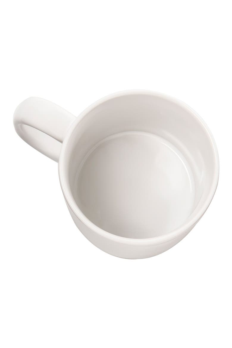 'There's a Chance' Ceramic Coffee Mugs, Alternate, color, WHITE