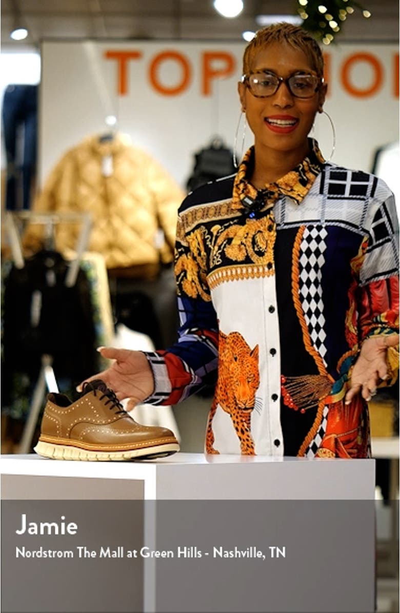 ZeroGrand Wingtip Waterproof Derby, sales video thumbnail