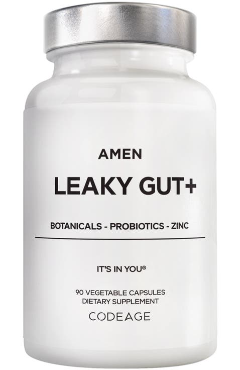 Amen Leaky Gut L-Glutamine, Probiotic & Prebiotic Supplement
