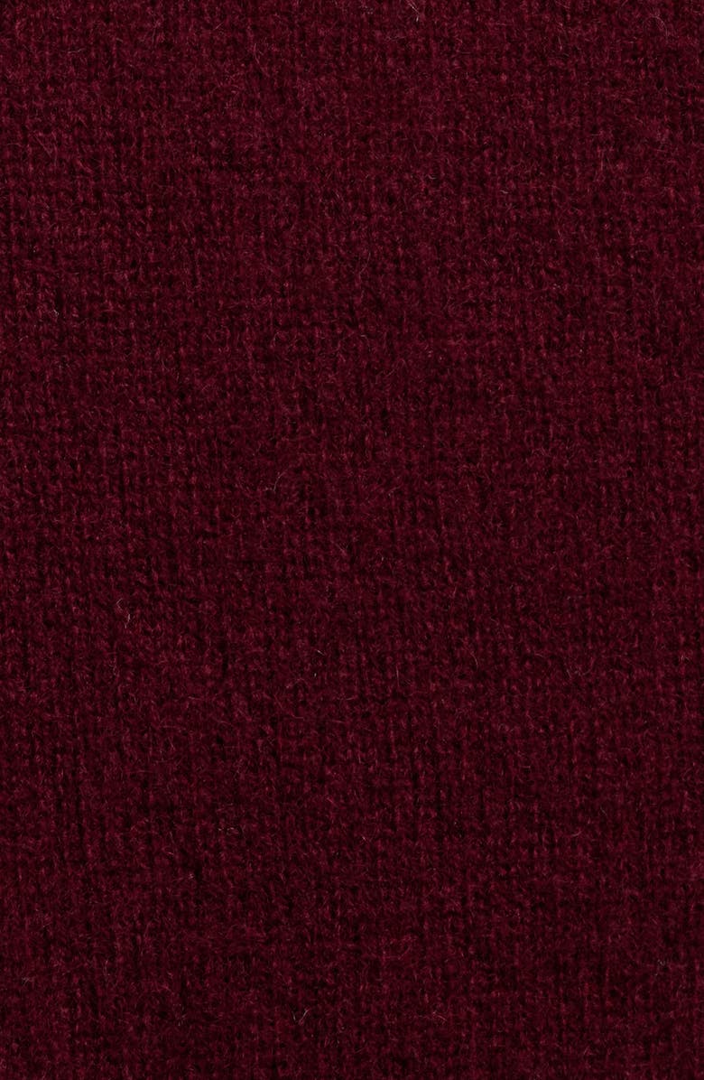 ARTLESS FOREVER Tove Wool & Cashmere Short Sleeve Polo Sweater, Alternate, color, Merlot