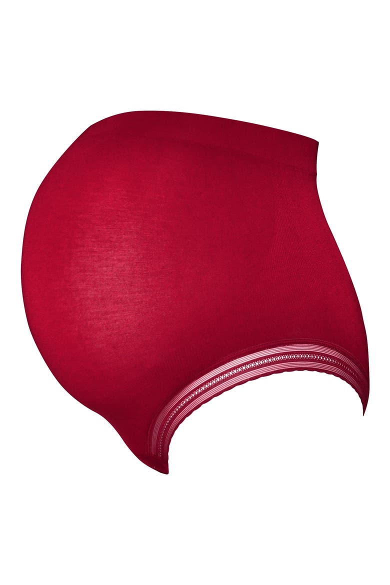 Milk Seamless High Waist Maternity Briefs, Alternate, color, BURGUNDY