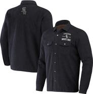 Darius Rucker Collection by Fanatics Men's Darius Rucker Collection by Fanatics Black Chicago White Sox Ringstop Full-Snap Shacket