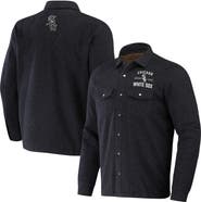 Darius Rucker Collection by Fanatics Men's Darius Rucker Collection by Fanatics Black Chicago White Sox Ringstop Full-Snap Shacket
