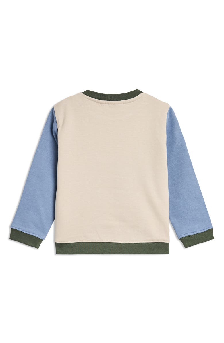 JOJO MAMAN BEBE Safari Jeep Appliqué Cotton Sweatshirt & Joggers Set, Alternate, color, Green