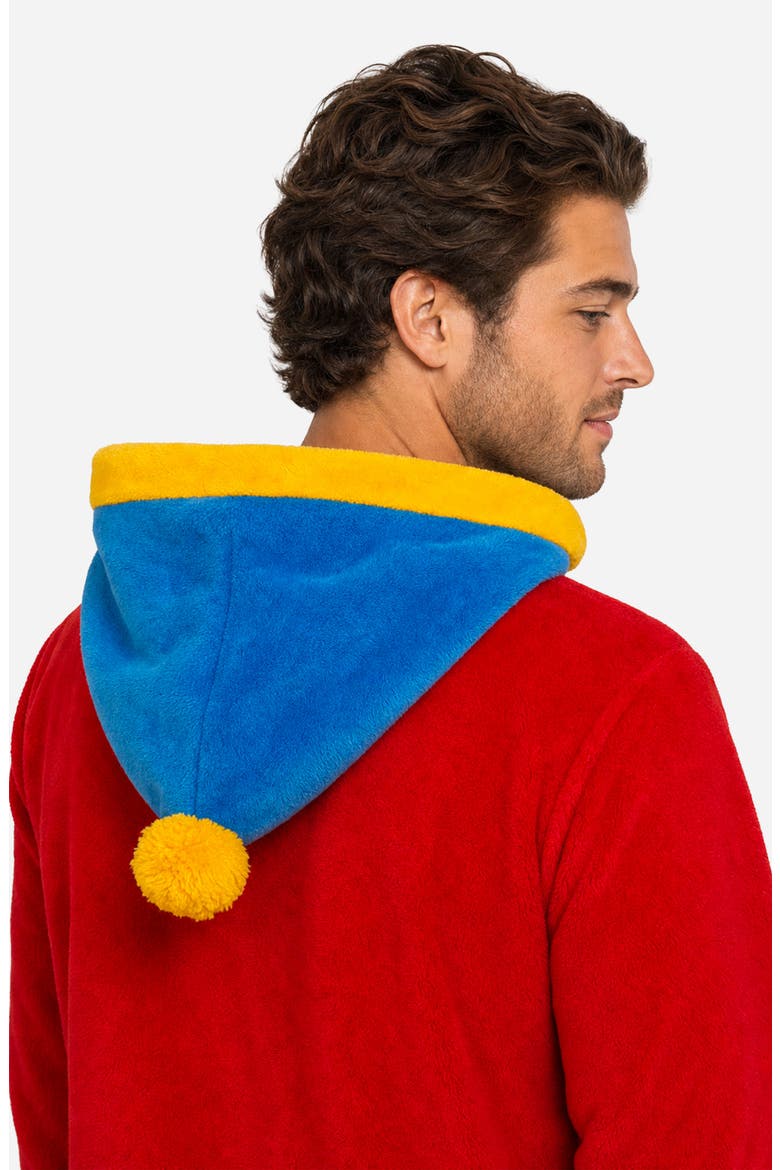 South Park Cartman Fleece Hooded Jumpsuit, Alternate, color, RED