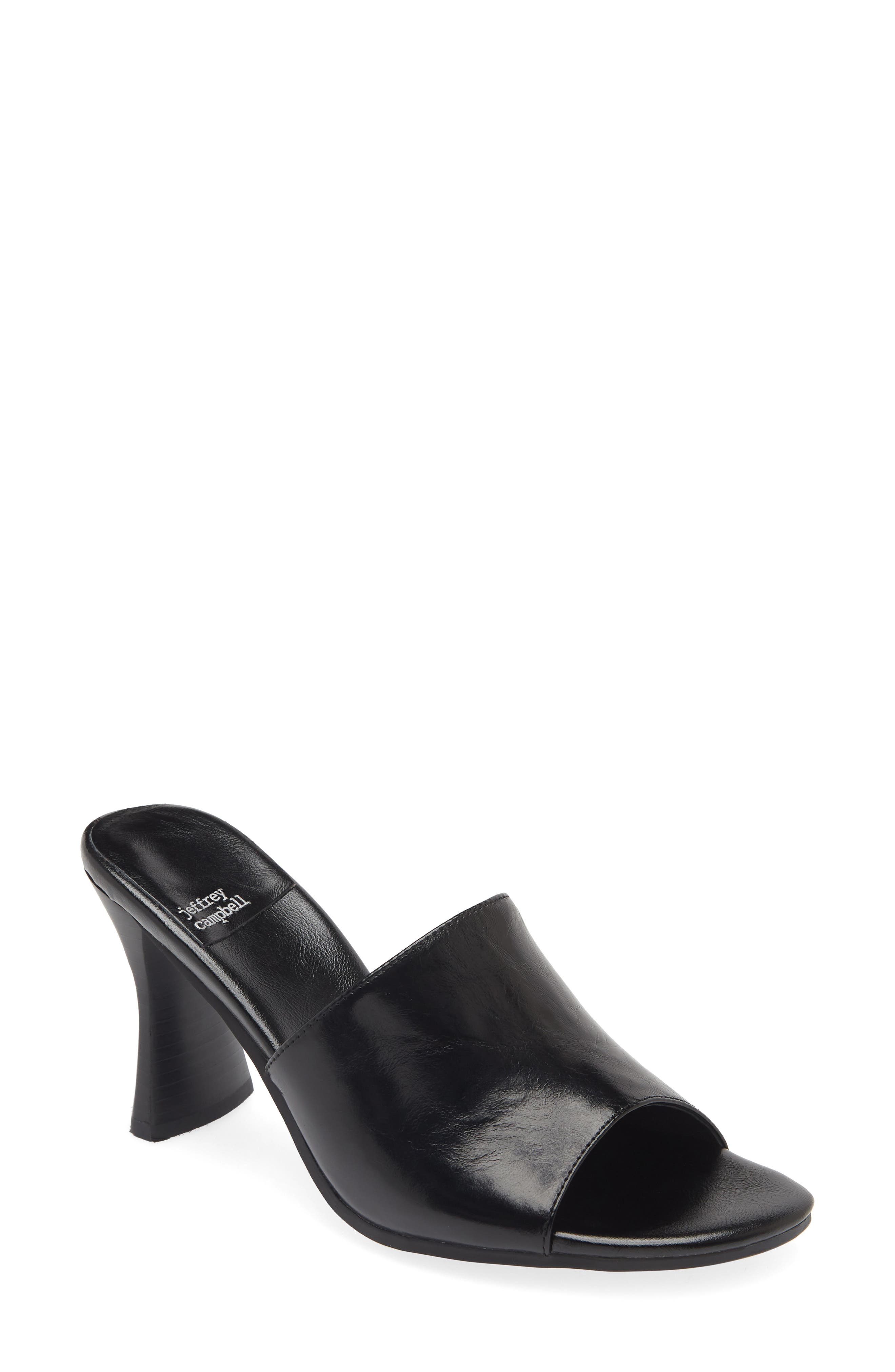 Gossiping Slide Sandal, Main, color, BLACK