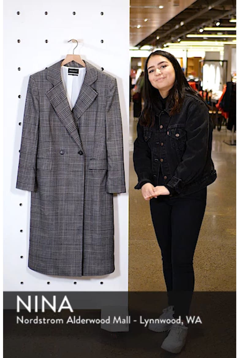 Plaid Topper Coat (Nordstrom Exclusive) video