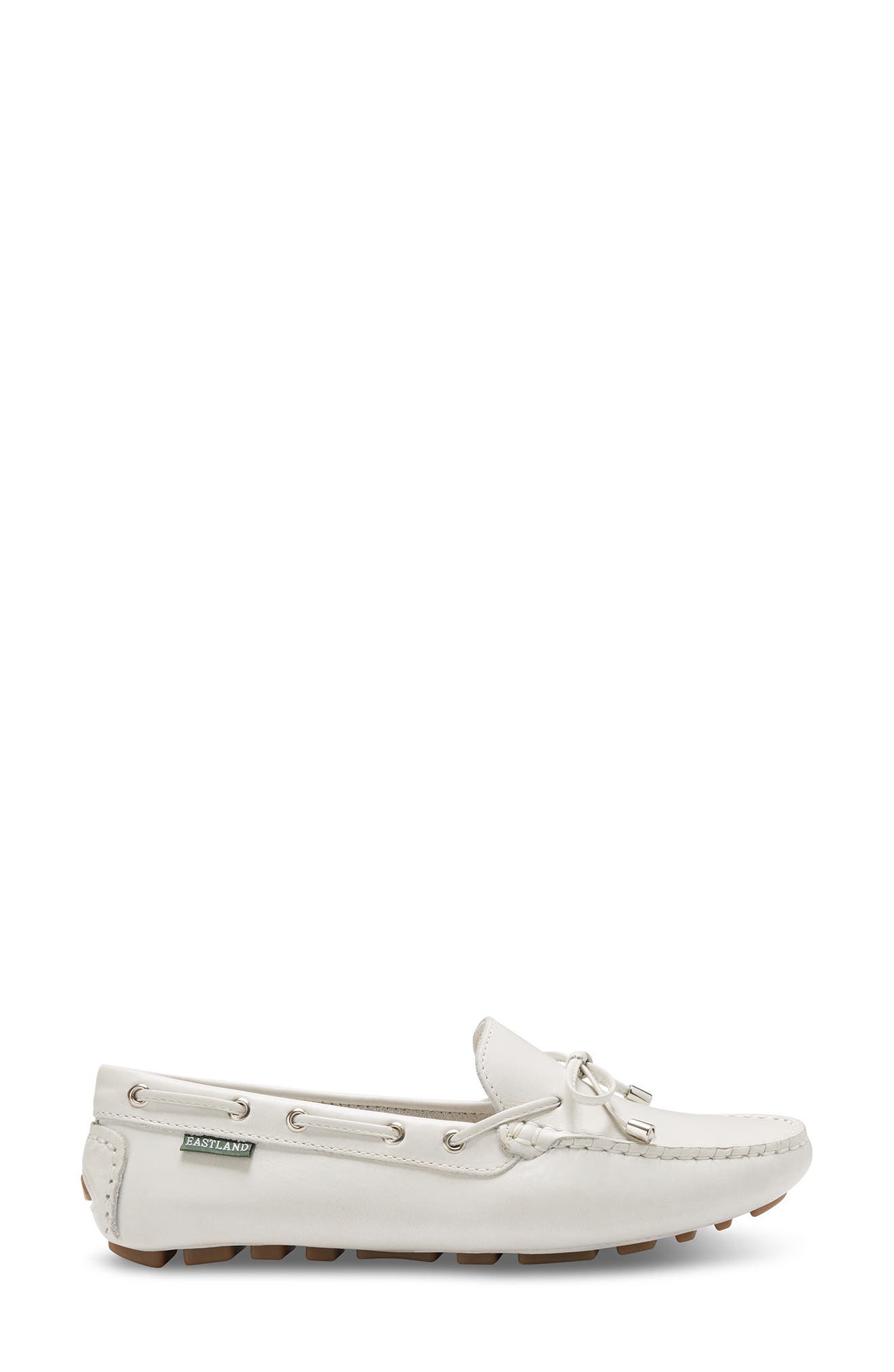 Marcella Leather Moc Loafer, Alternate, color, WHITE
