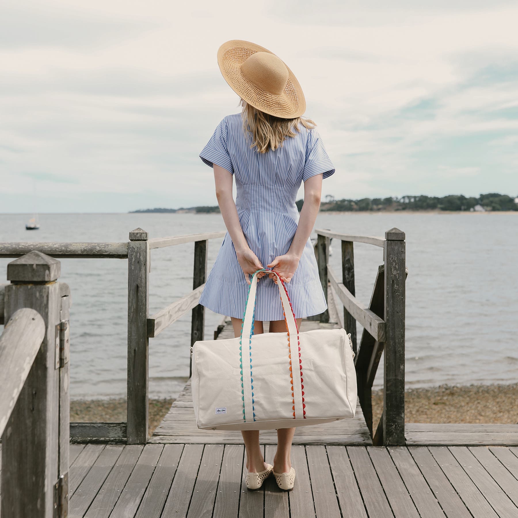 Nantucket Weekender Duffel, Alternate, color, Cabana