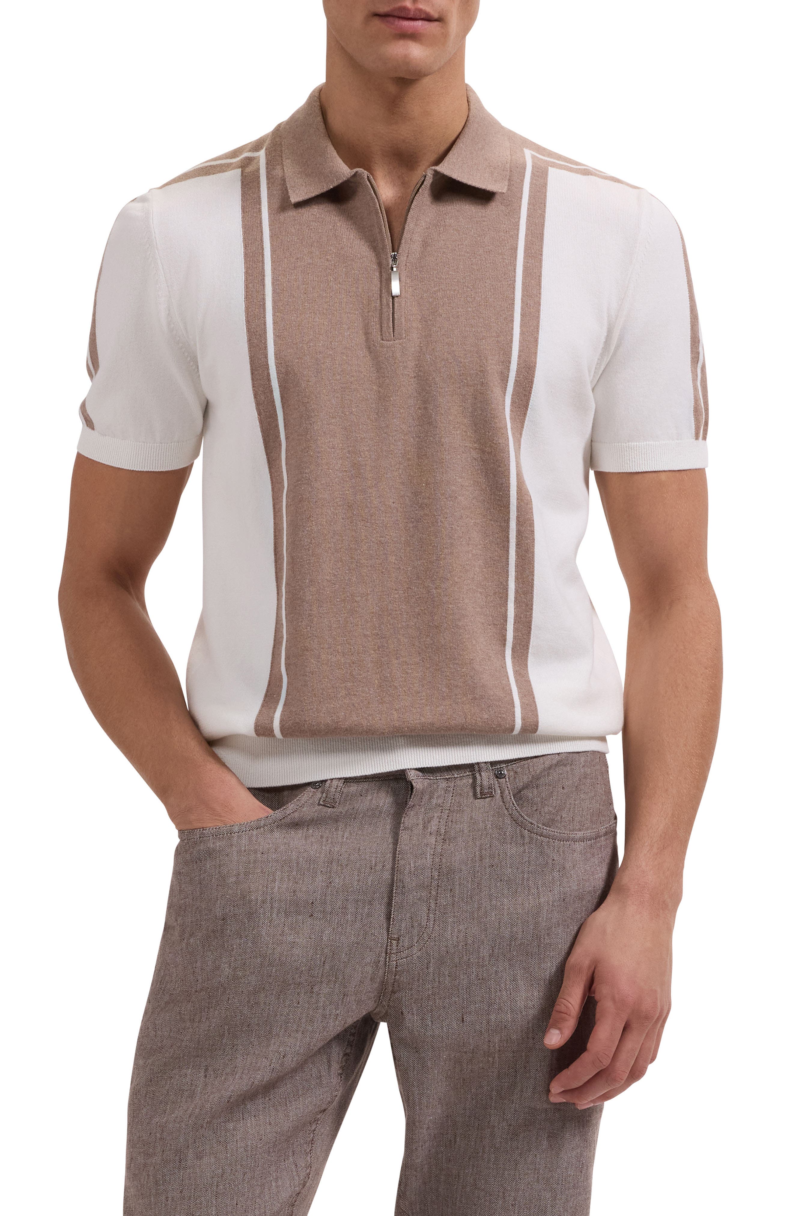 Quarter Zip Polo Sweater - image 5