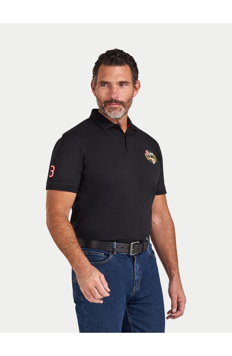 Raging Bull Crest Polo, Main, color, Black