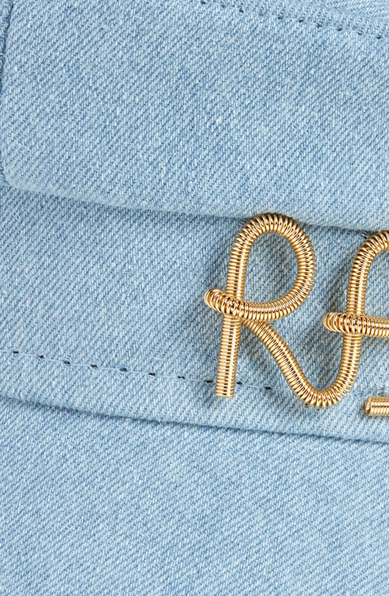 Ruslan Baginskiy Denim Newsboy Cap, Alternate, color, Blue