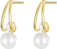 Lafonn Cultured Freshwater Pearl Drop Earrings
