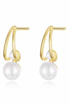 Lafonn Cultured Freshwater Pearl Drop Earrings