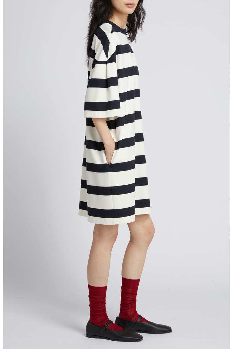 Mela Stripe T-Shirt Dress, Alternate, color, ULTRAMARINE