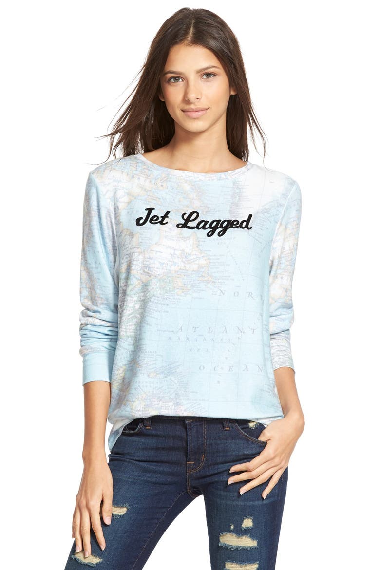 'Baggy Beach Jumper - Jet Lagged' Pullover, Main, color, MULTI