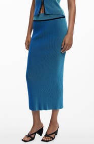 Desigual Rib Column Skirt