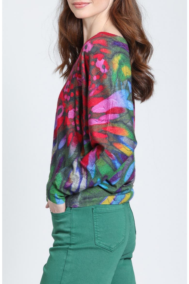 Aurora V-Neck Pullover Sweater, Alternate, color, JEWEL NOIR