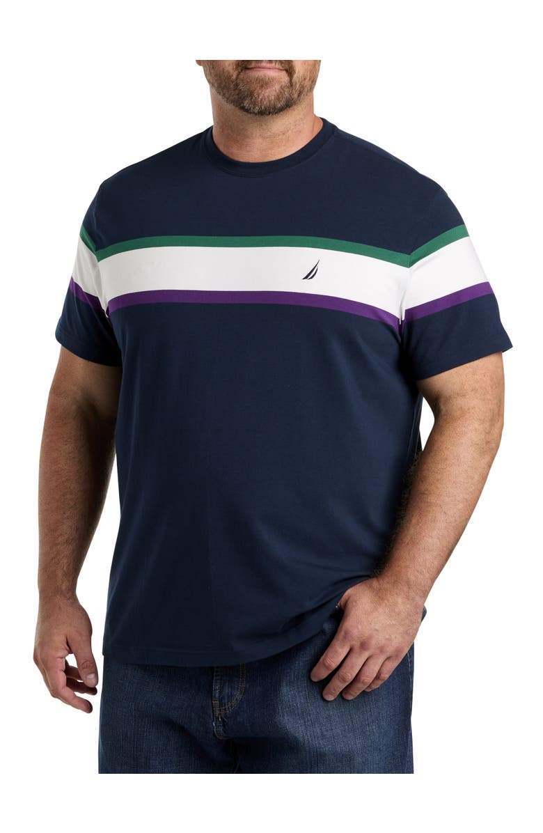 Nautica Big & Tall Striped T-Shirt, Main, color, 