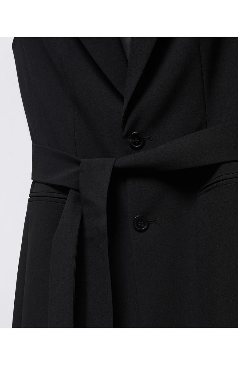 MANGO Belted Longline Vest, Alternate, color,