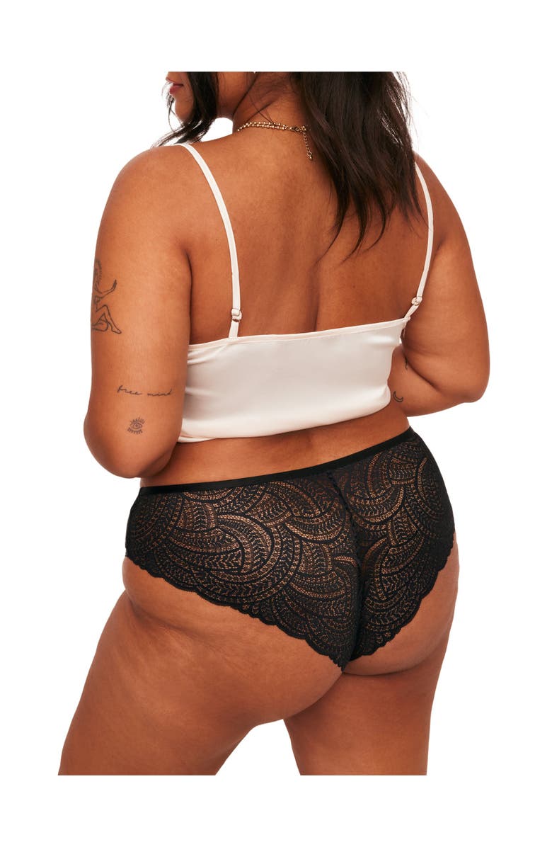 Adore Me Beatrice Cheeky Panties, Alternate, color, Black