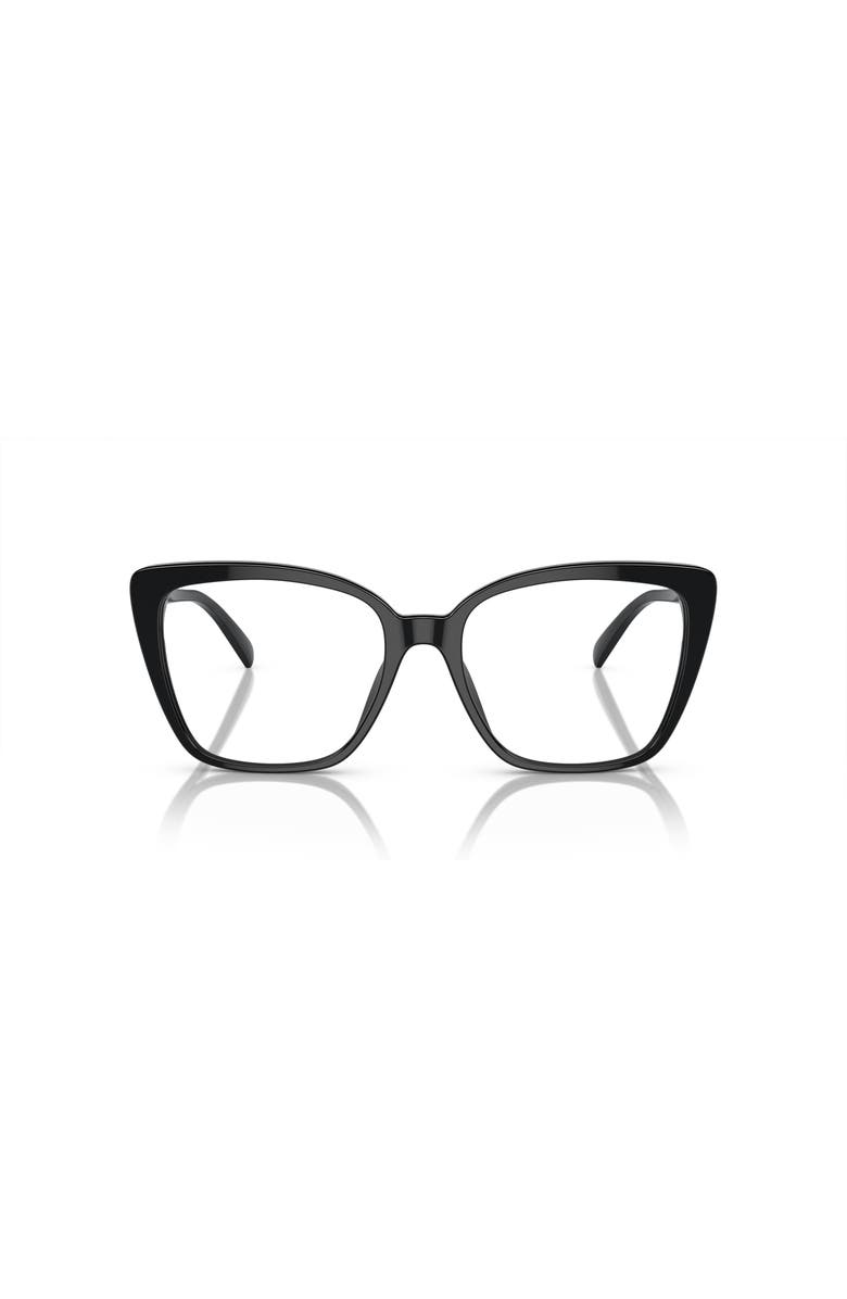 Michael Kors 53mm Square optical glasses, Alternate, color, Black
