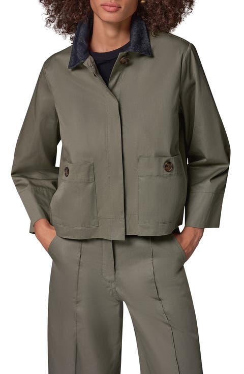 Twill Bell Sleeve Trapeze Shirtjacket