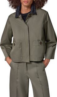 Donna Karan New York Twill Bell Sleeve Trapeze Shirtjacket