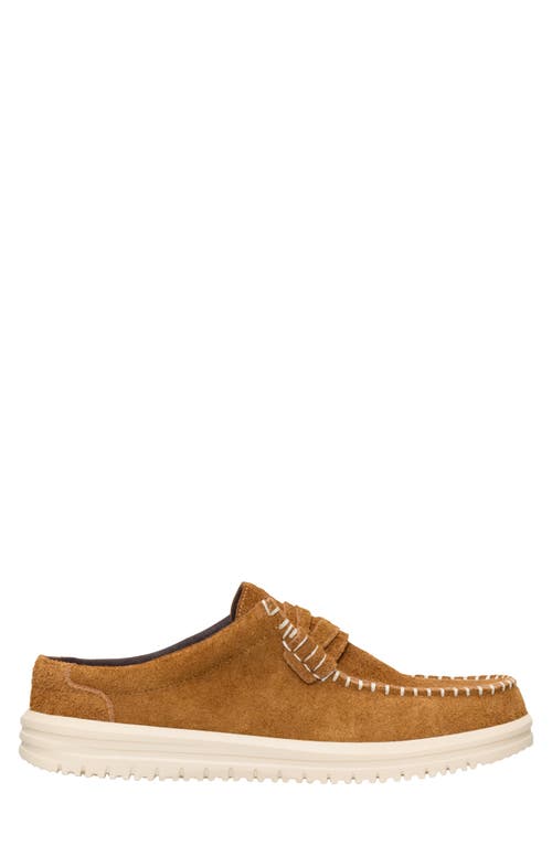 Hey Dude Wally Next Suede Loafer Mule In Brown