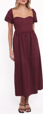 Petal & Pup Remira Puff Sleeve Midi Dress