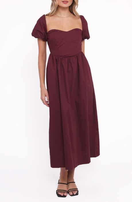 Remira Puff Sleeve Midi Dress