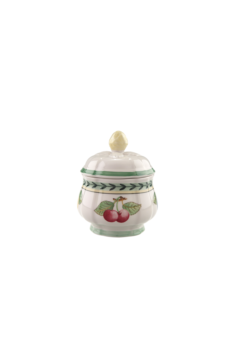 Villeroy & Boch French Garden Fleurence Sugar Bowl, Main, color, White