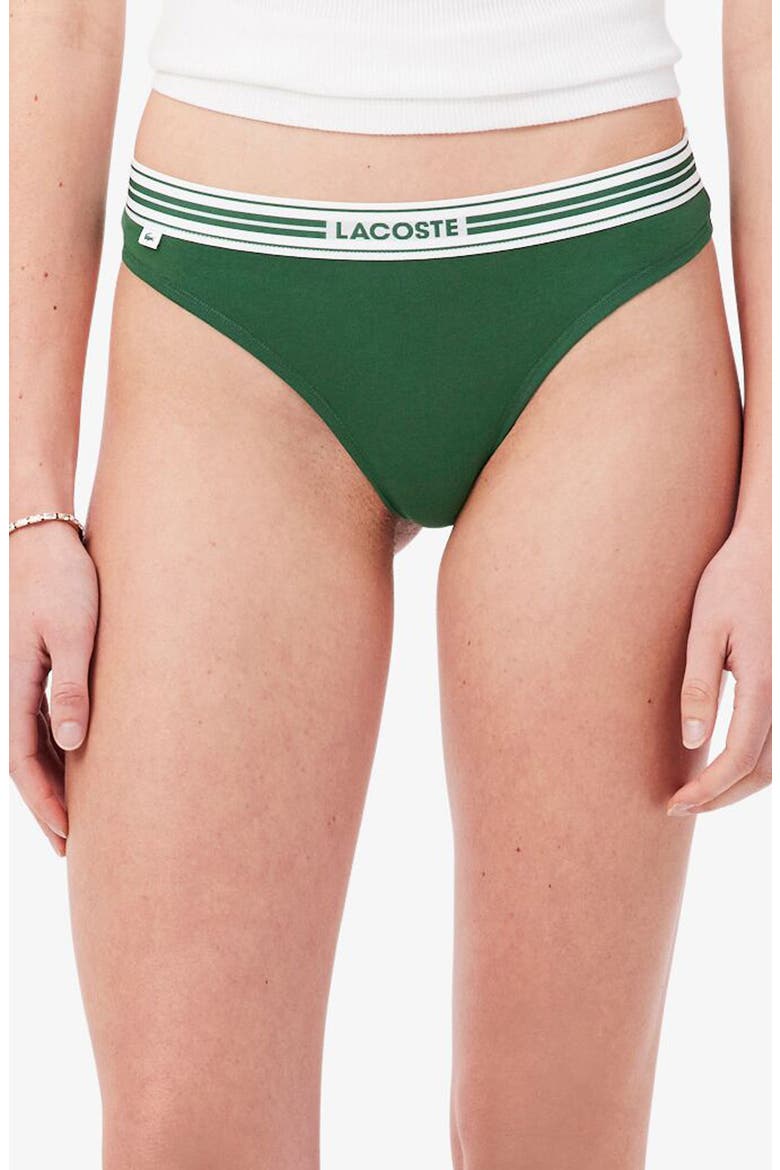 Stretch Cotton Jersey Thong, Main, color, GREEN