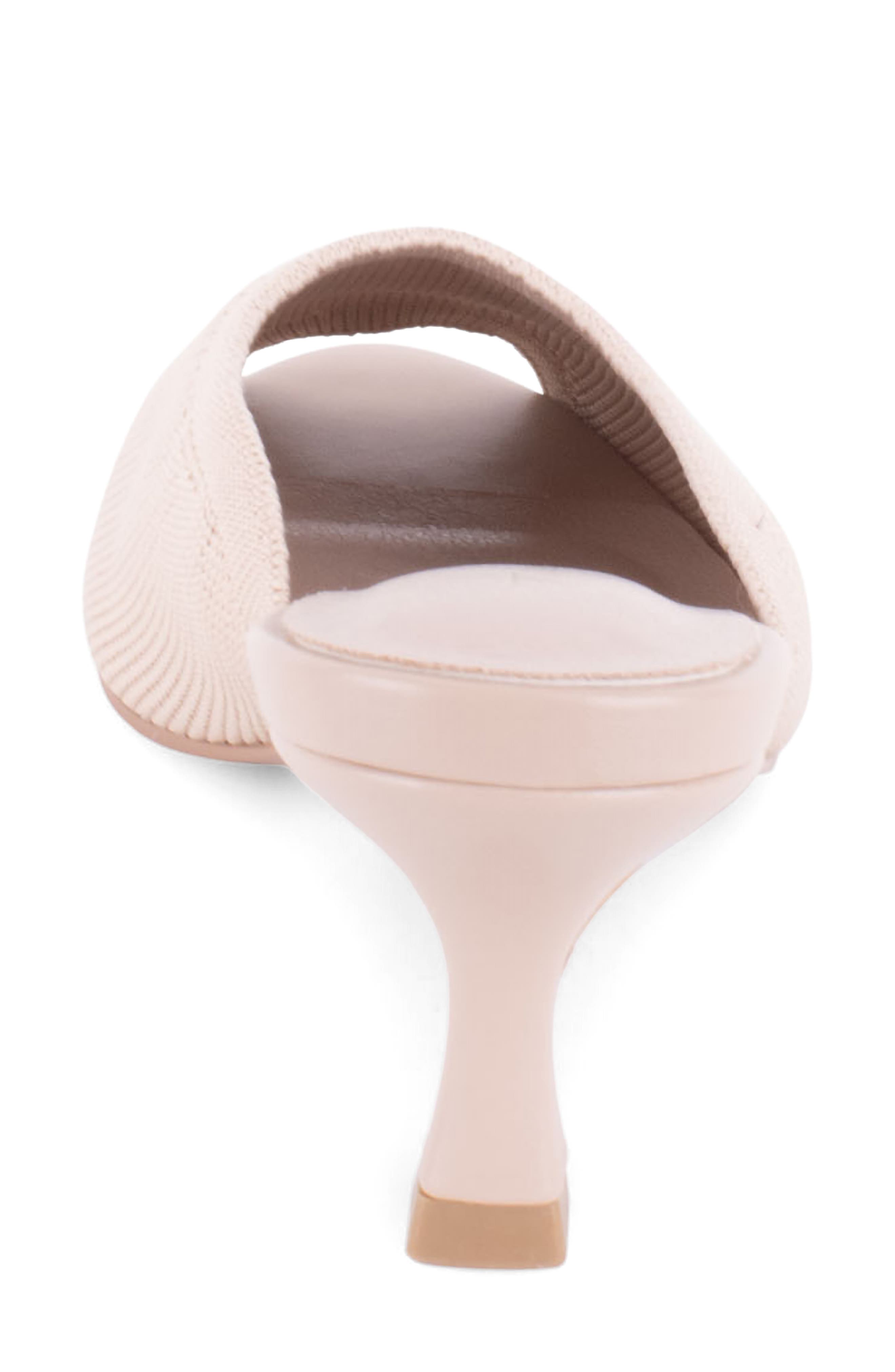 Maui Peep Toe Kitten Heel Slide Sandal, Alternate, color, NATURAL