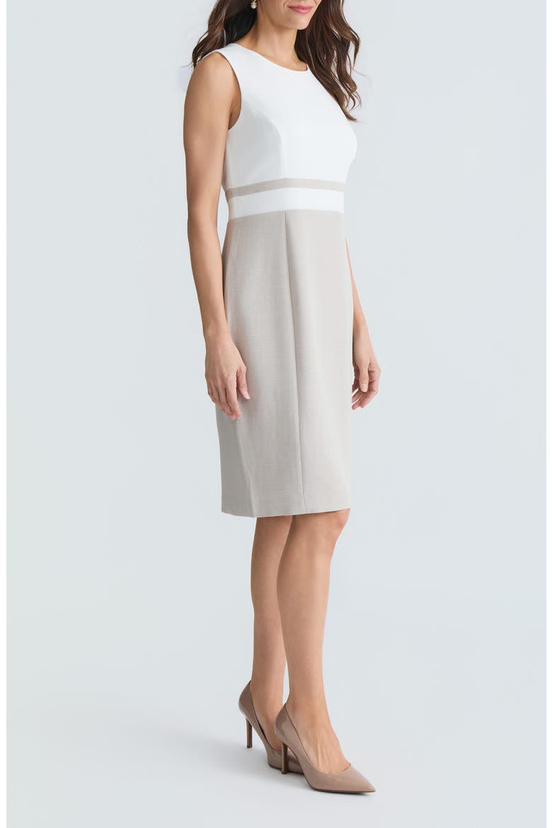 Colorblock Sheath Dress, Alternate, color, LILY WHITE/ SMR STRIPE