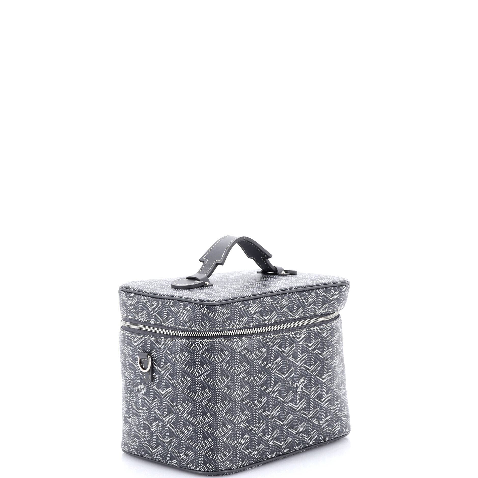 Pre-Owned Goyard Muse Vanity Case Coated Canvas, Alternate, color, Gray