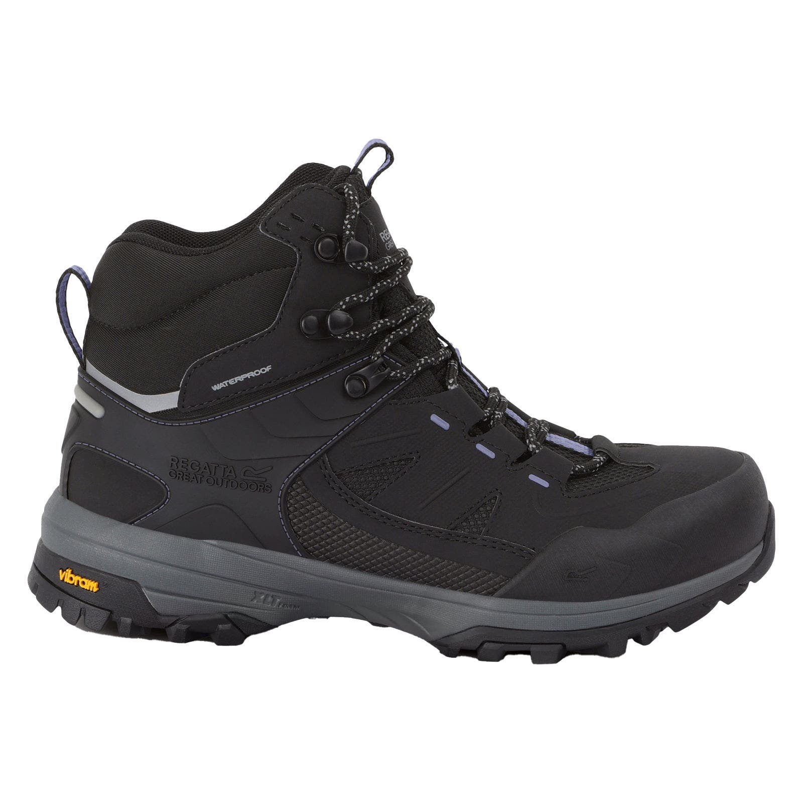 Regen Walking Boots, Alternate, color, Black and Lilac Bloom