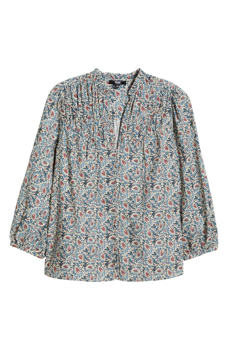 PAIGE Arlette Pleated Peasant Top, Alternate, color,