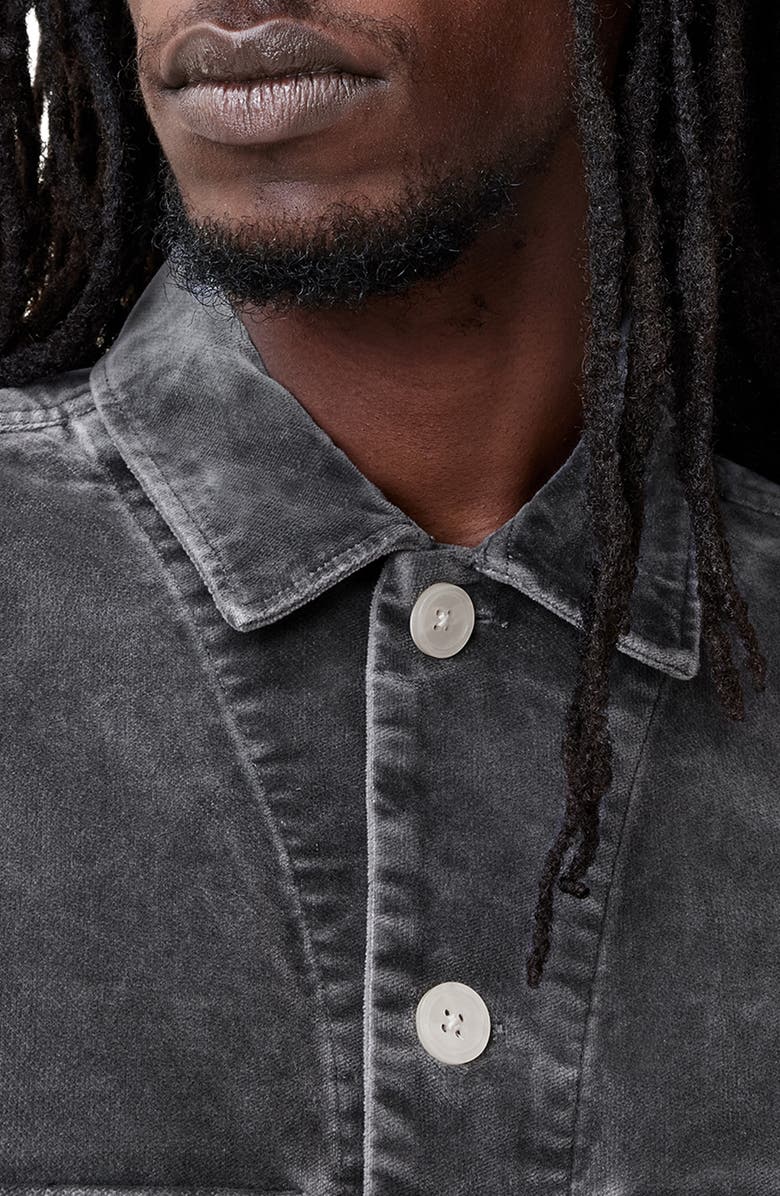 AllSaints Harrier Long Sleeve Cotton Button-Up Shirt, Alternate, color,