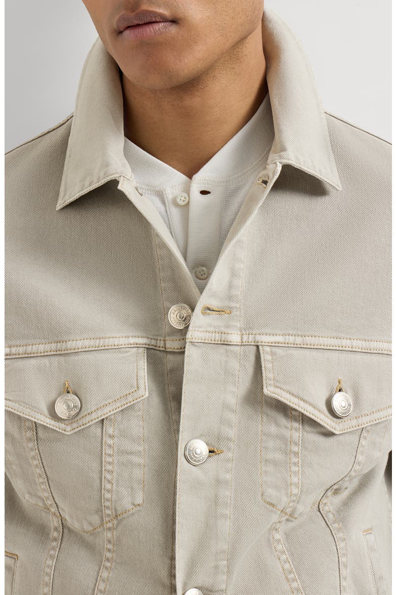 Denim four-pocket jacket, Alternate, color, Khaki