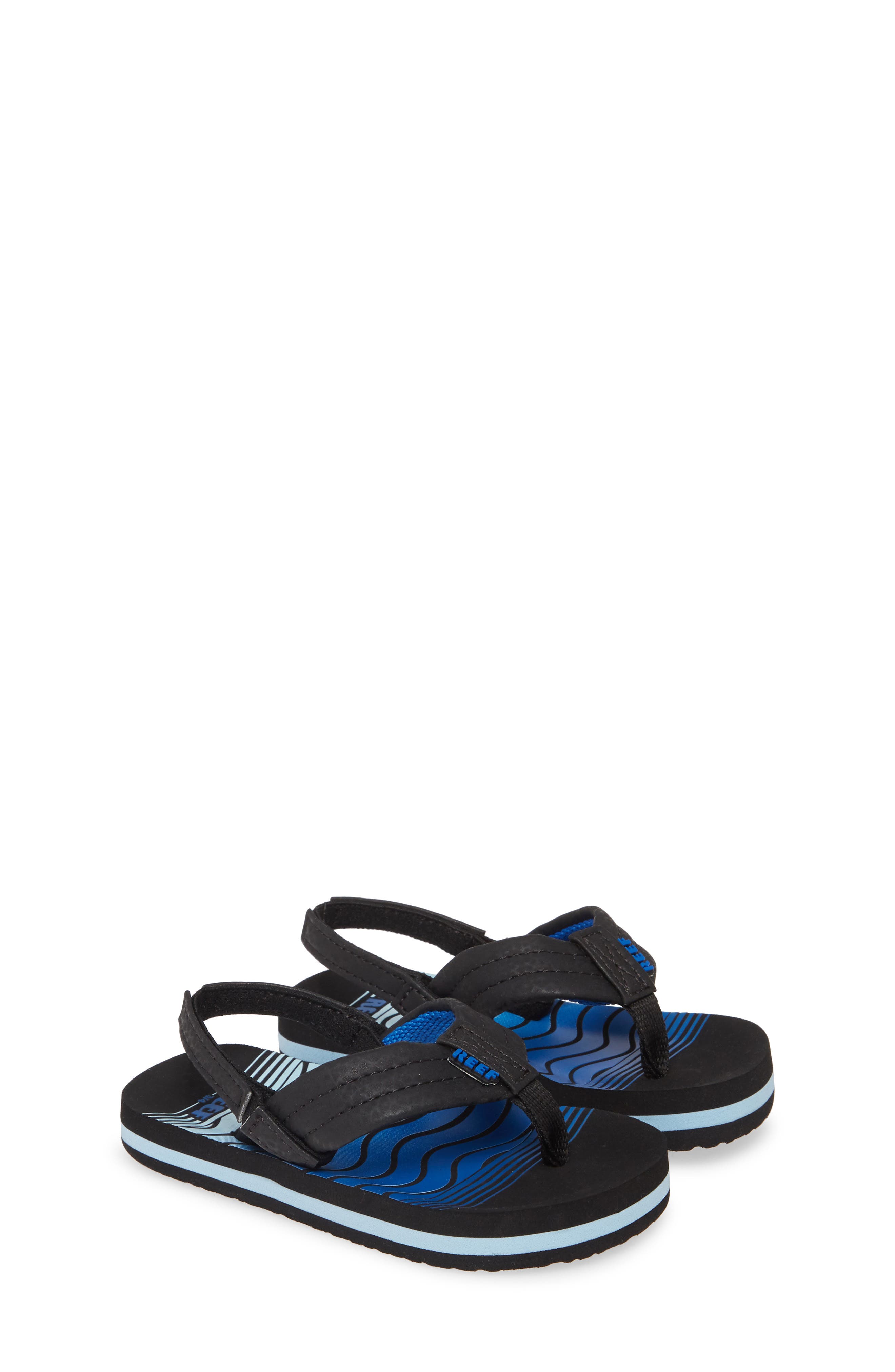 Little Ahi Water Resistant Sandal, Main, color, BLACK SWEL