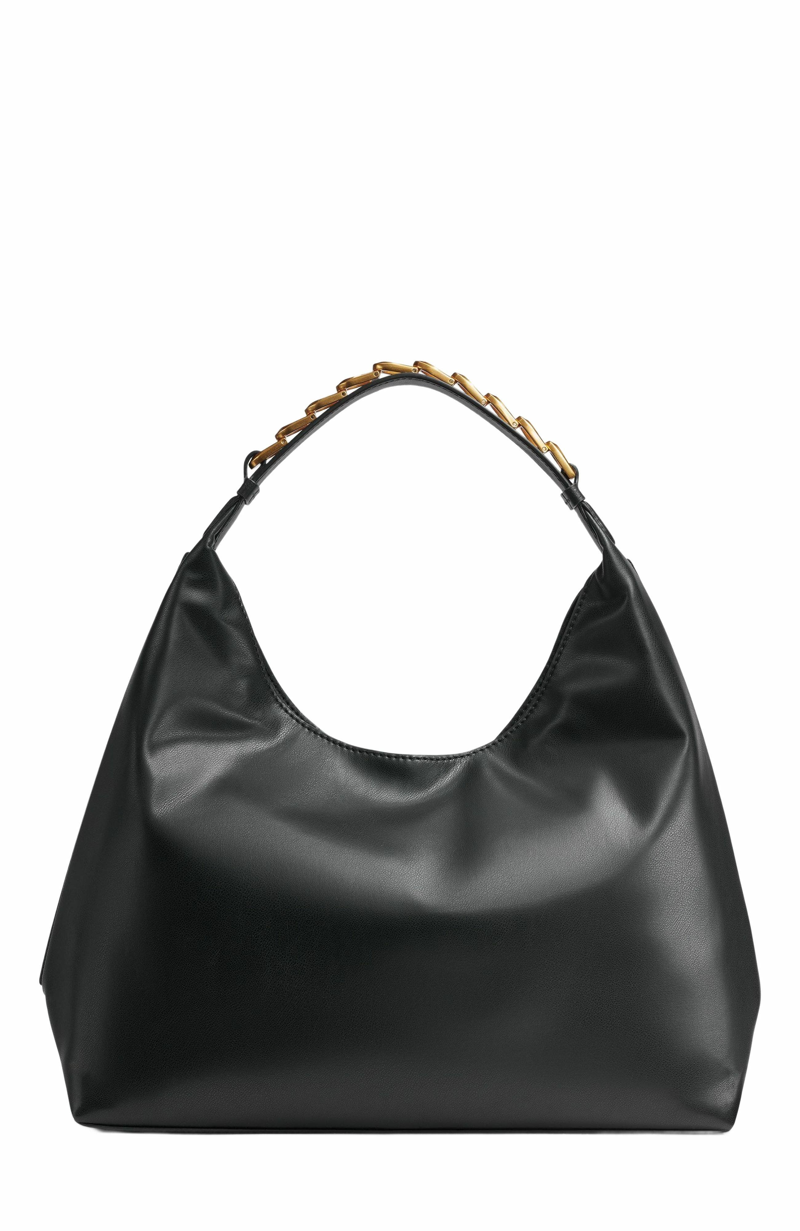 Donna Karan New York Bellmore Small Shoulder Bag, Alternate, color, Black/Gold