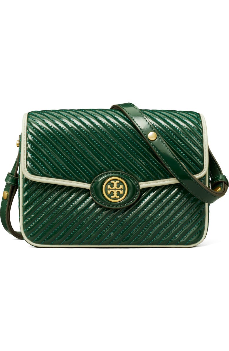 Tory Burch Robinson Quilted Leather Shoulder Bag, Main, color,