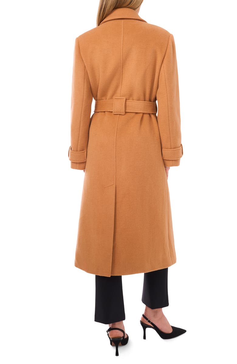 Ted Baker Wool Blend Wrap Coat, Alternate, color, Nougat