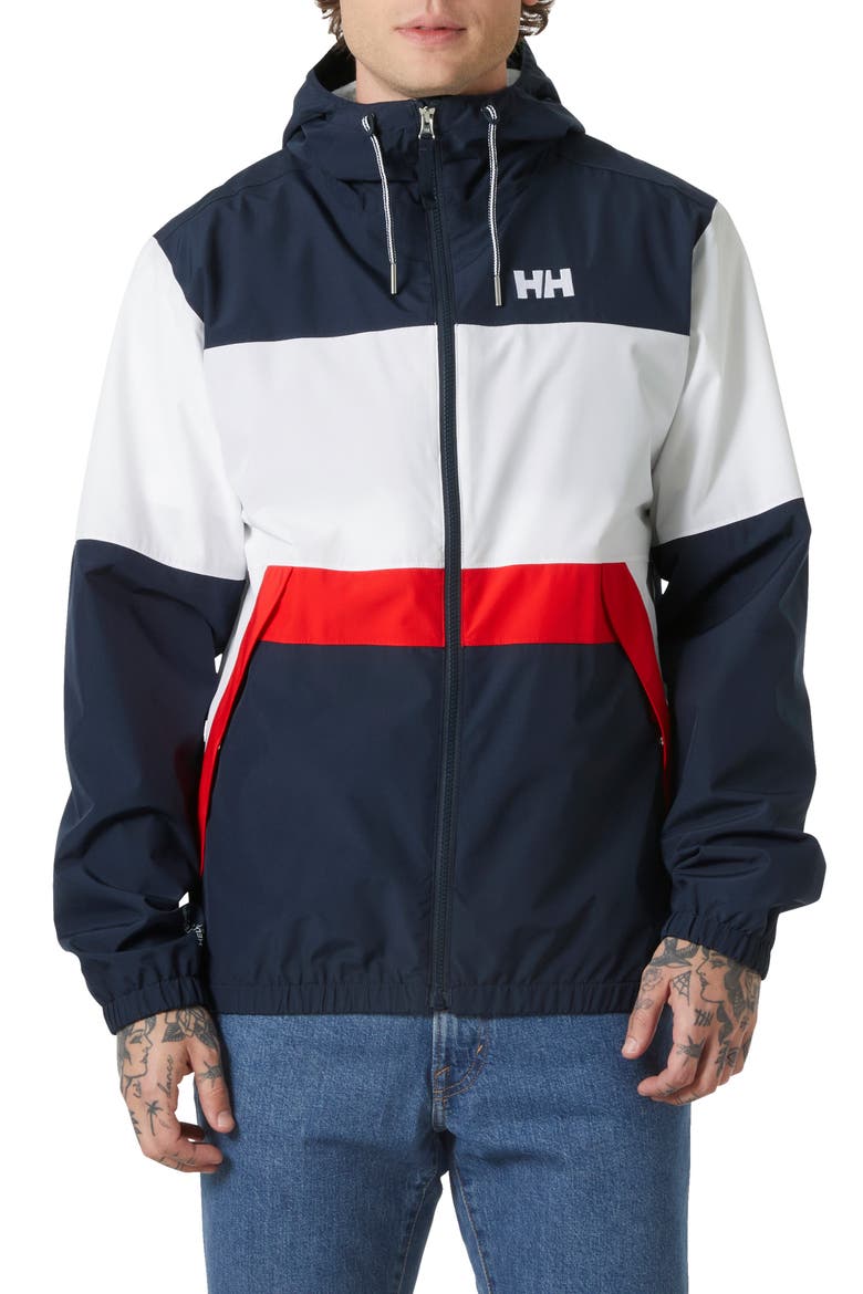 Koster Waterproof Rain Jacket, Main, color, NAVY