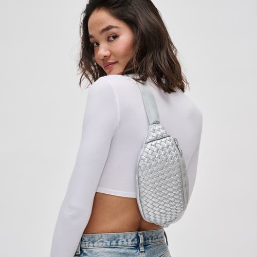 Sol And Selene Aim High Belt Bag In Silver