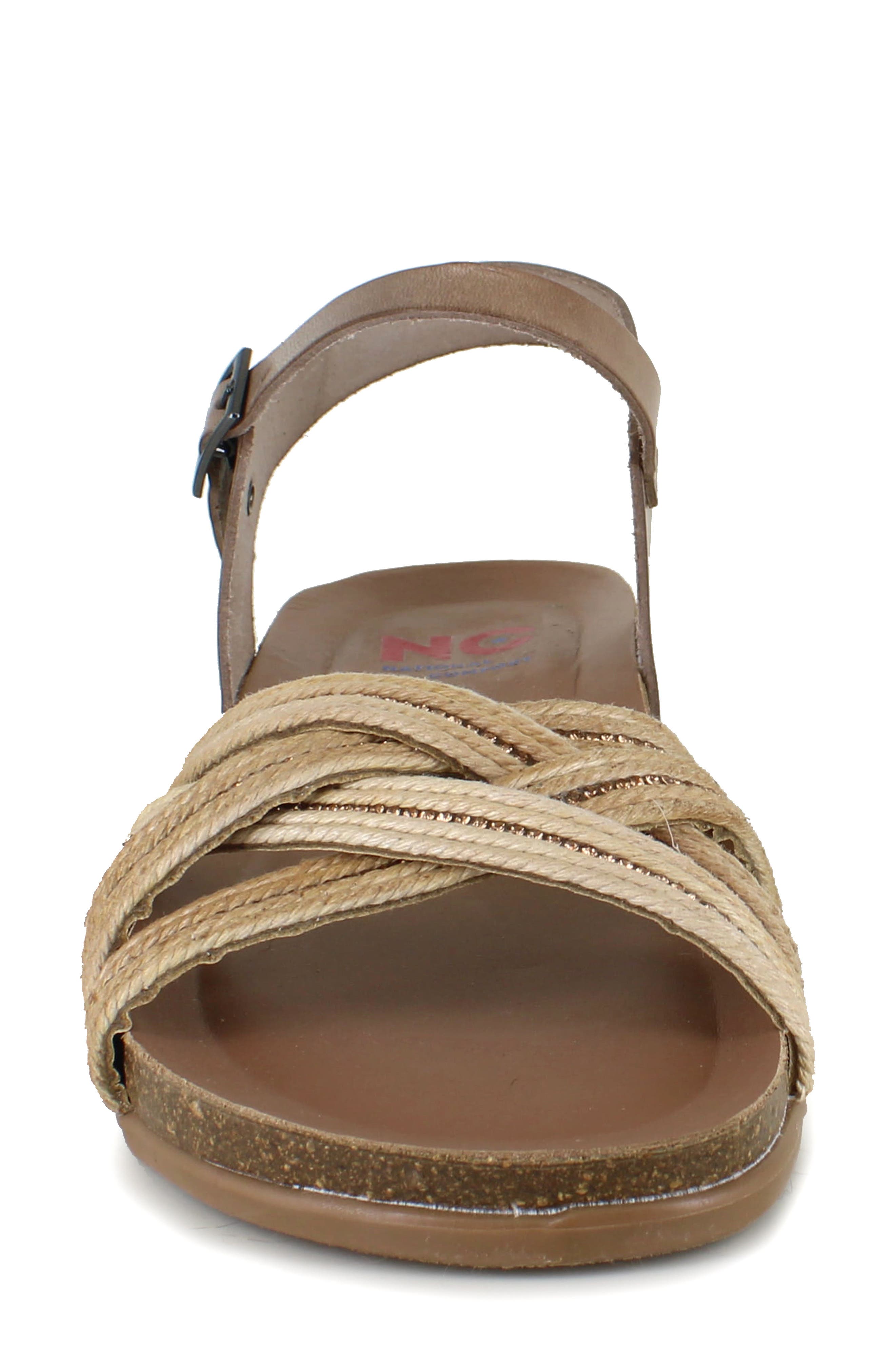 Porto Sandal, Alternate, color, TAUPE LEATHER
