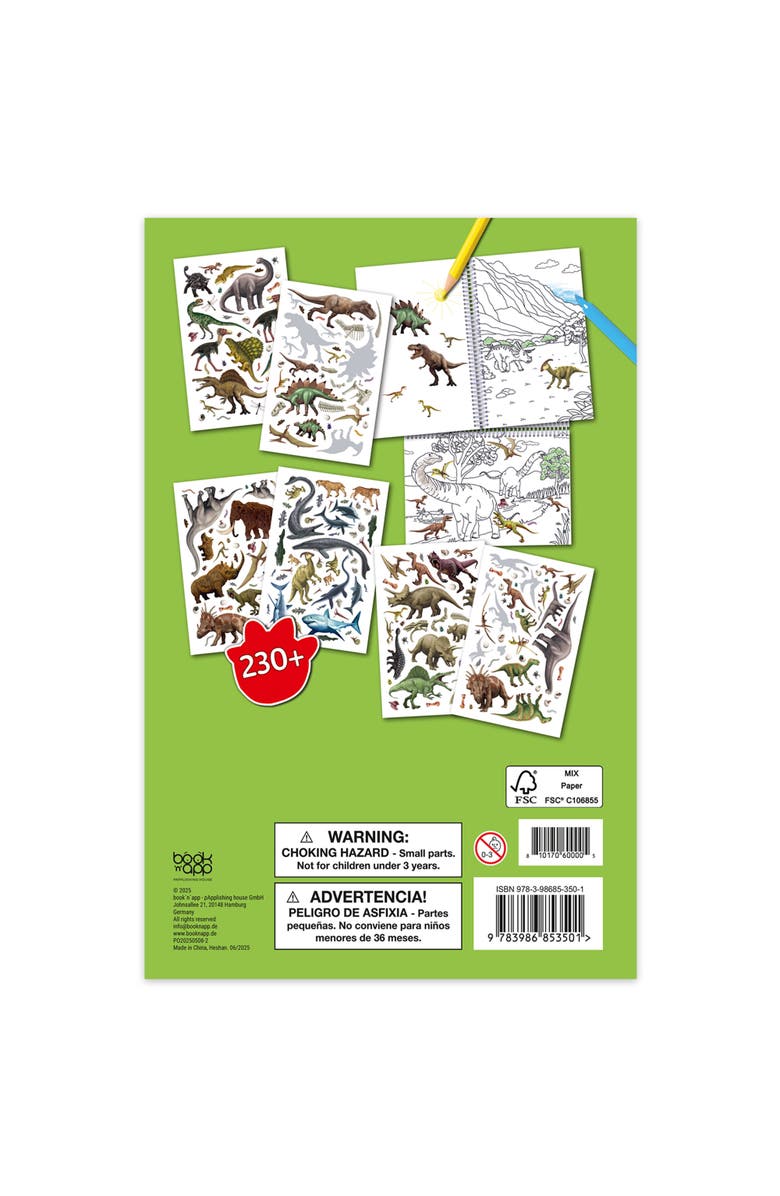 book 'n' app pApplishing house Color & Sticker Book, Alternate, color, Green