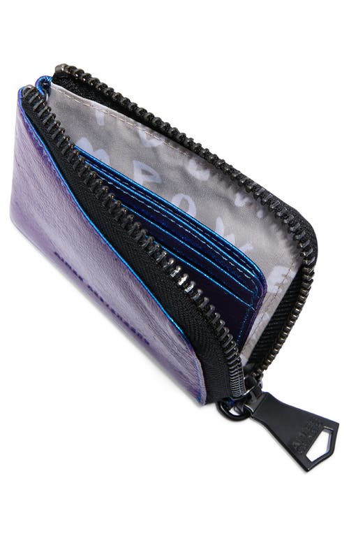 Aimee Kestenberg Ava Leather Wristlet Wallet In Midnight Metallic