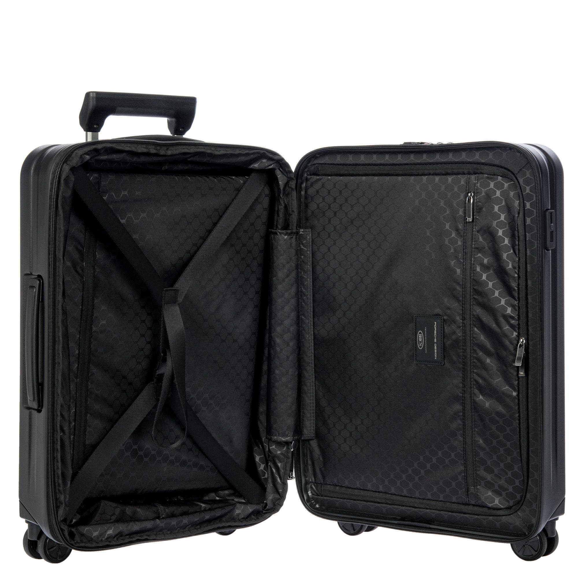 Porsche Design Roadster 21&quot; Carry-on Expandable Spinner, Alternate, color, Black Matte